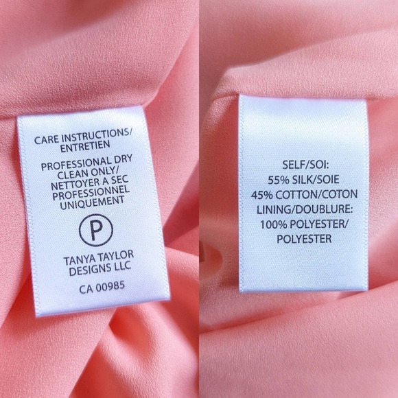 Tanya Taylor Women's Bianka II Silk Blend Mini Wrap Dress in Melon Pink Size 2 - Picture 12 of 14